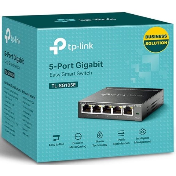 Tp-Link Gigabit Easy Smart Switch 5 Port (TL-SG105E) Tp-Link Gigabit Easy Smart Switch 5 Port (TL-SG105E)
