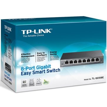Tp-Link Switch Gigabit Easy Smart, 8 Port (TL-SG108E)