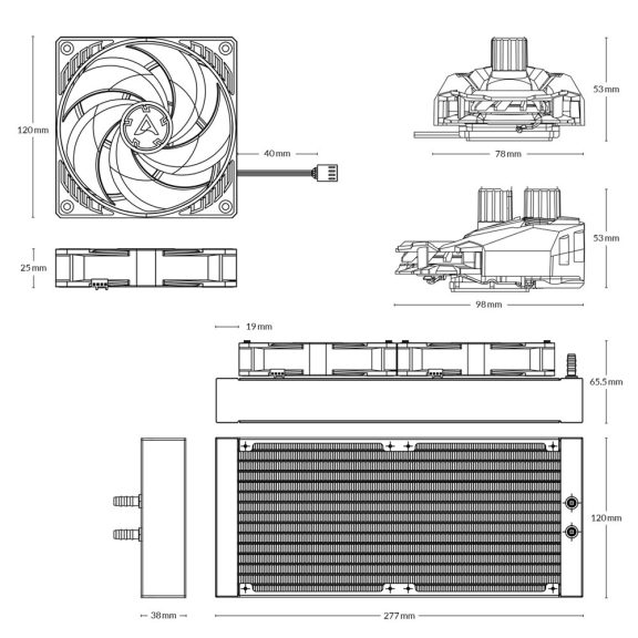 Hűtő cpu Arctic Liquid Freezer II 240 Hűtő cpu Arctic Liquid Freezer II 240