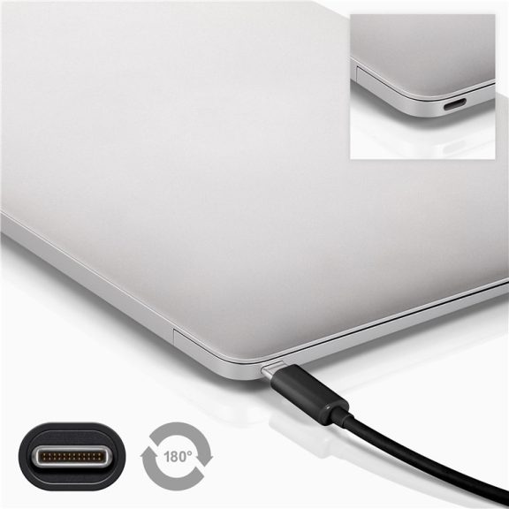 Goobay USB-C (apa) - USB-C (apa) adat- és töltőkábel, 2 m, fekete Goobay USB-C (apa) - USB-C (apa) adat- és töltőkábel, 2 m, fekete