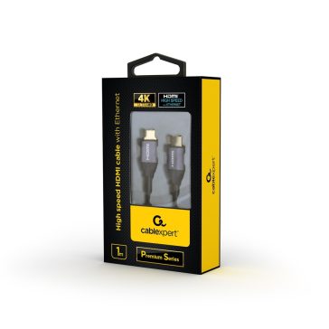  Gembird kábel Hdmi (APA-APA) 2 m "Premium Series" (v2.0, 4k 60Hz) (CCBP-HDMI-2M)