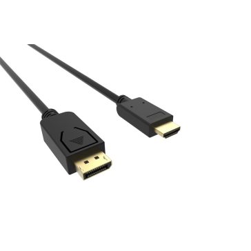   VCOM kábel Displayport 1.2V - aktív HDMI 2.0 (apa-apa), 1,8m, fekete (CG609)