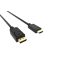 VCOM kábel Displayport 1.2V - aktív HDMI 2.0 (apa-apa), 1,8m, fekete (CG609)