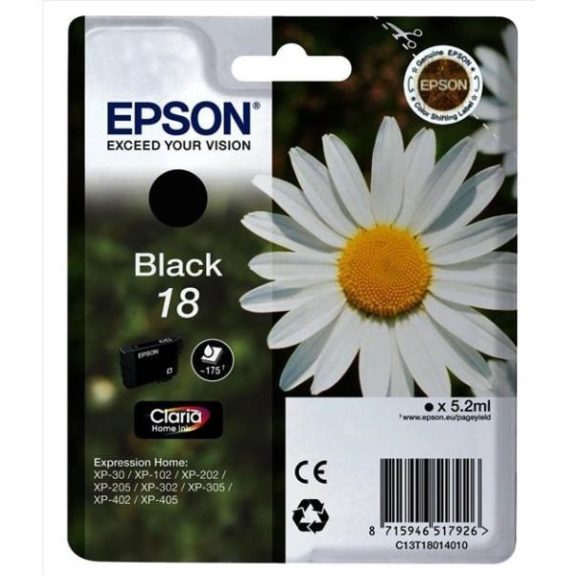 Epson tinta T1801 black (18) (lejárt szavatosságú termék) Epson tinta T1801 black (18) (lejárt szavatosságú termék)