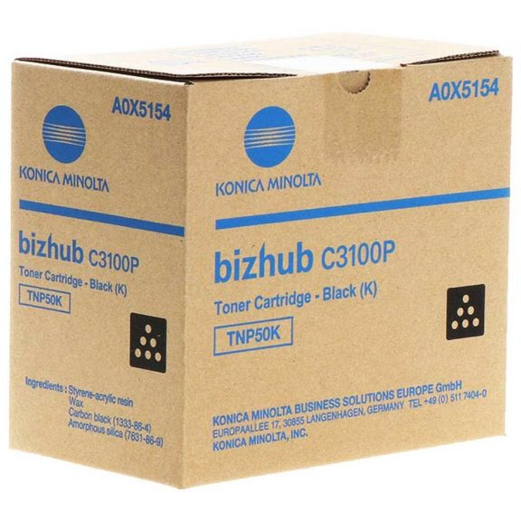 Minolta toner TNP50K (A0X5154) black 5k Minolta toner TNP50K (A0X5154) black 5k