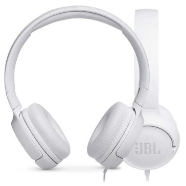 JBL Tune 500 fülre helyezhető fejhallgató, fehér, EU