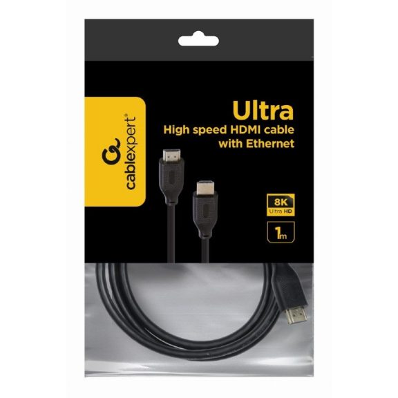 Gembird Ultra nagy sebességű HDMI kábel Ethernettel, "8K Select Series", 1 m (CC-HDMI8K-1M) Gembird Ultra nagy sebességű HDMI kábel Ethernettel, "8K Select Series", 1 m (CC-HDMI8K-1M)