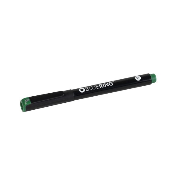Marker tűfilc alkoholos 0,4mm, OHP Bluering® S zöld Marker tűfilc alkoholos 0,4mm, OHP Bluering® S zöld