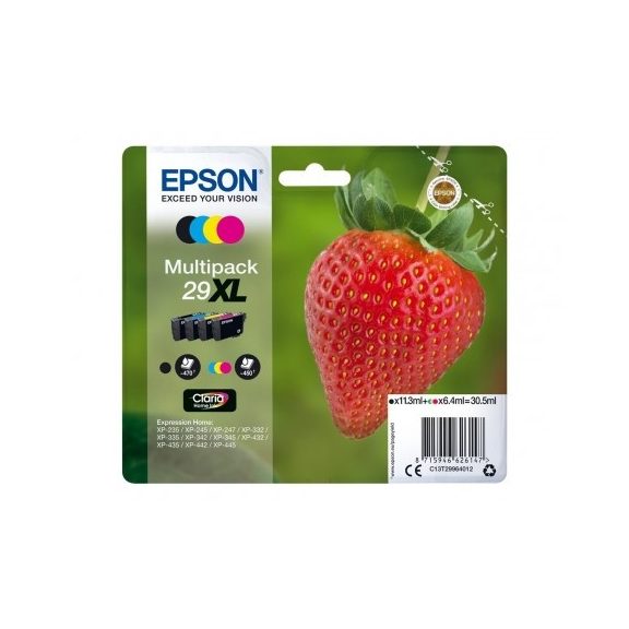Epson tinta T2996 multipack (29XL) (lejárt szavatosságú termék) Epson tinta T2996 multipack (29XL) (lejárt szavatosságú termék)