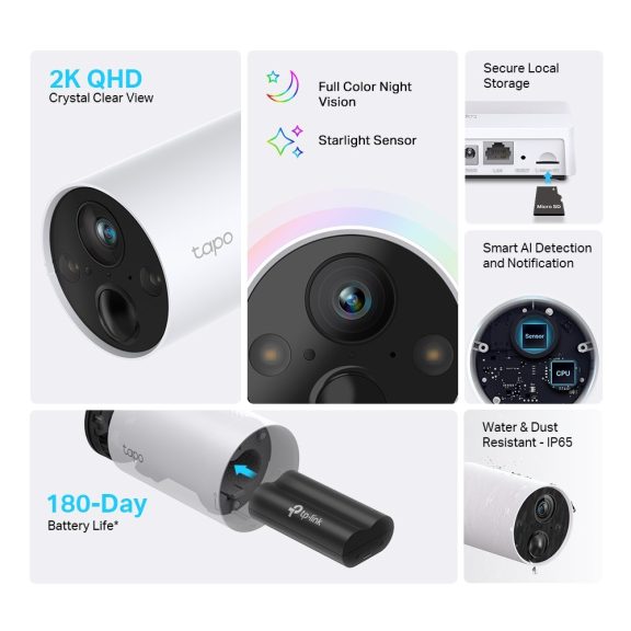 Tp-Link kültéri biztonsági Wi-Fi kamera Tapo C420S1 Tp-Link kültéri biztonsági Wi-Fi kamera Tapo C420S1